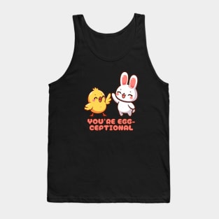 Egg-ceptional Bunny High Five Tank Top